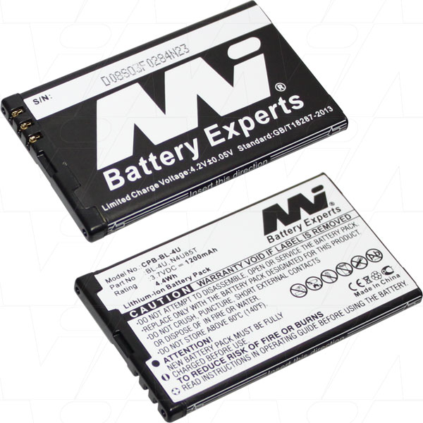 MI Battery Experts CPB-BL-4U-BP1